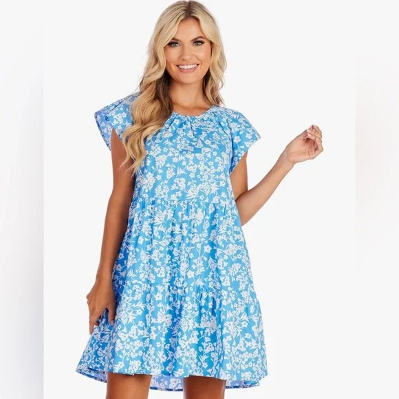 Mud Pie Rachel Tiered Dress NWT - Picture 2 of 12